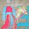 Colorful Swirl Peasant Dress (size 8) - Image 3