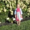 Colorful Swirl Peasant Dress (size 8) - Image 2