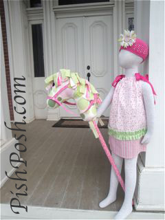 Pink Flowers Pillowcase Dress (size 5)