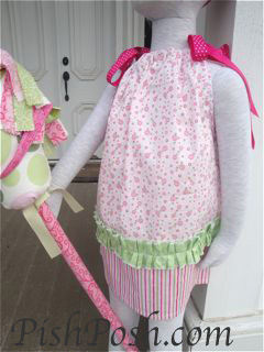 Pink Flowers Pillowcase Dress (size 5) - Image 3