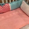 Coral and Blue Nursery Bedding - Image 4