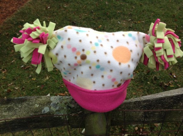 Colorful Dots Fleece Hat