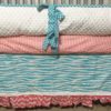 Coral and Blue Nursery Bedding - Image 3