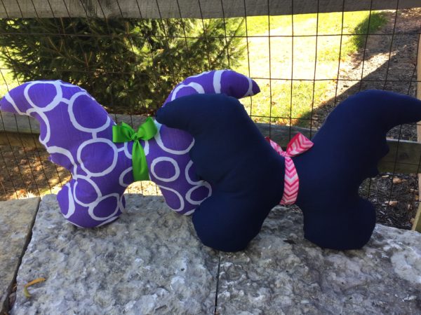 Butterfly Pillow Navy - Image 2