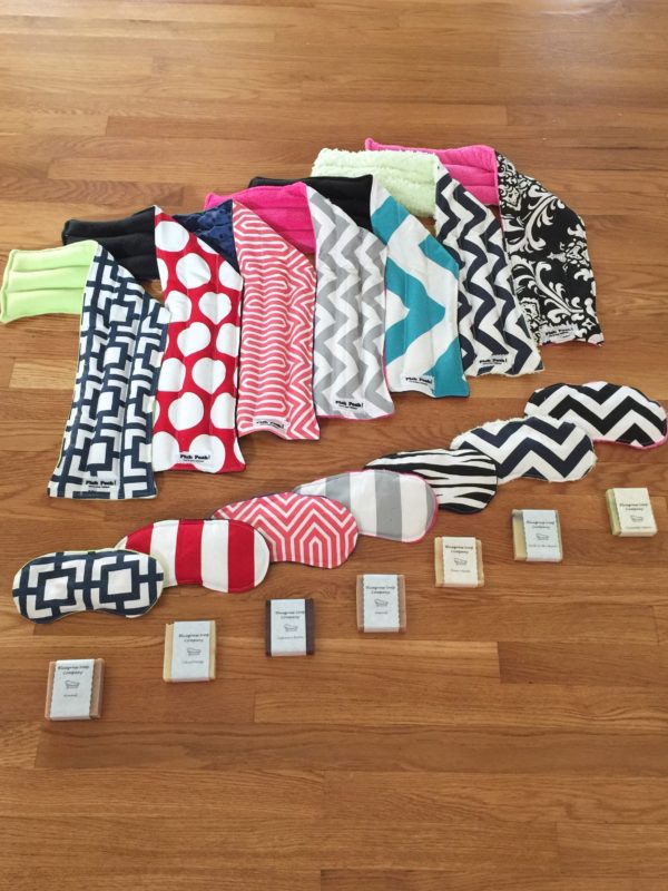 Spa Gift Set Gray Chevron - Image 3