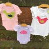 Baby Girl Onesie Green Birdie - Image 2