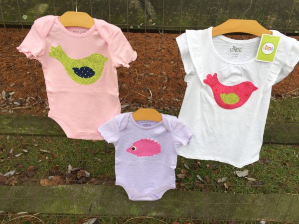 Baby Girl Onesie Green Birdie - Image 2