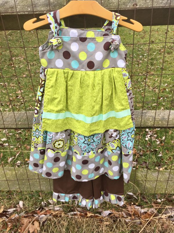Splendid Knot Dress/Capris Set (Size 3T)