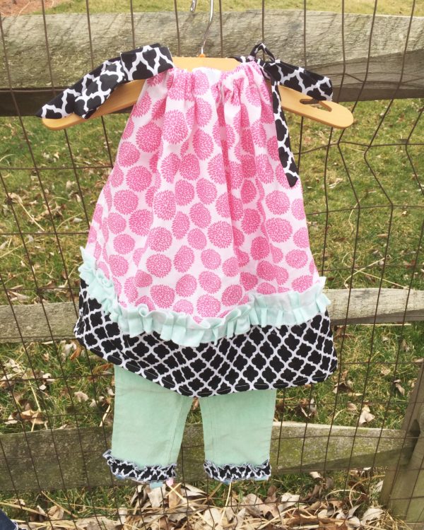 Girls Clothing Maddie 2 Dress/Pant Set (size 2)