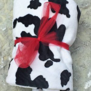Pillowcase Minky Cow Print