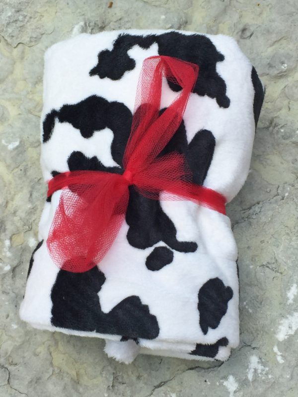 Pillowcase Minky Cow Print
