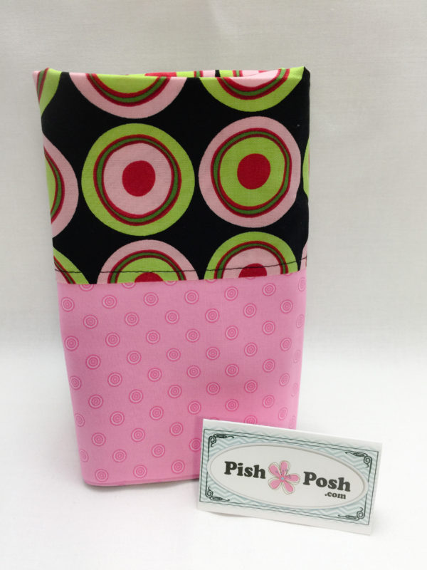Pink/Green Circles Cotton Pillowcase