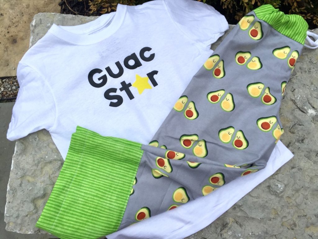 Guac Star- children pajamas
