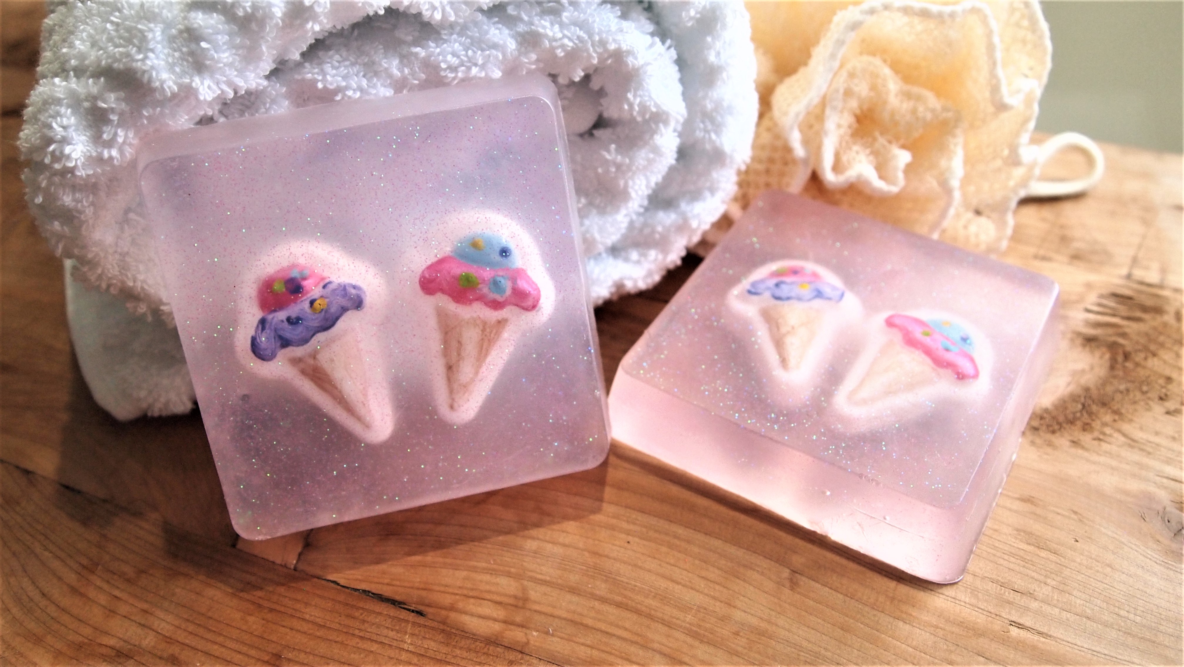 Ice Cream Cone Sudz Soap - 2 bars