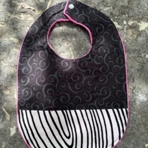 Black Swirl Bib