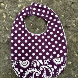 Purple Dots Bib