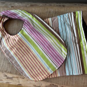 Striped Bib/Burp Cloth Gift Set