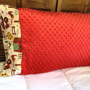 Pillowcase Minky Farm
