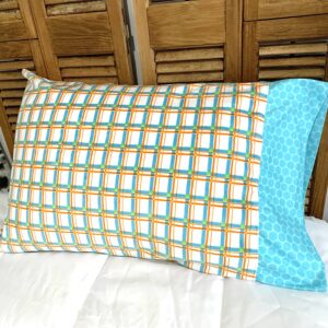 Pillowcase Minky Colorful Plaid