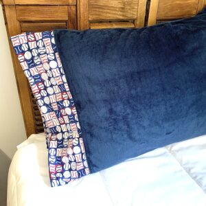 Pillowcase Minky Baseball