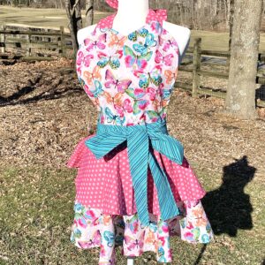Retro Apron - Butterflies
