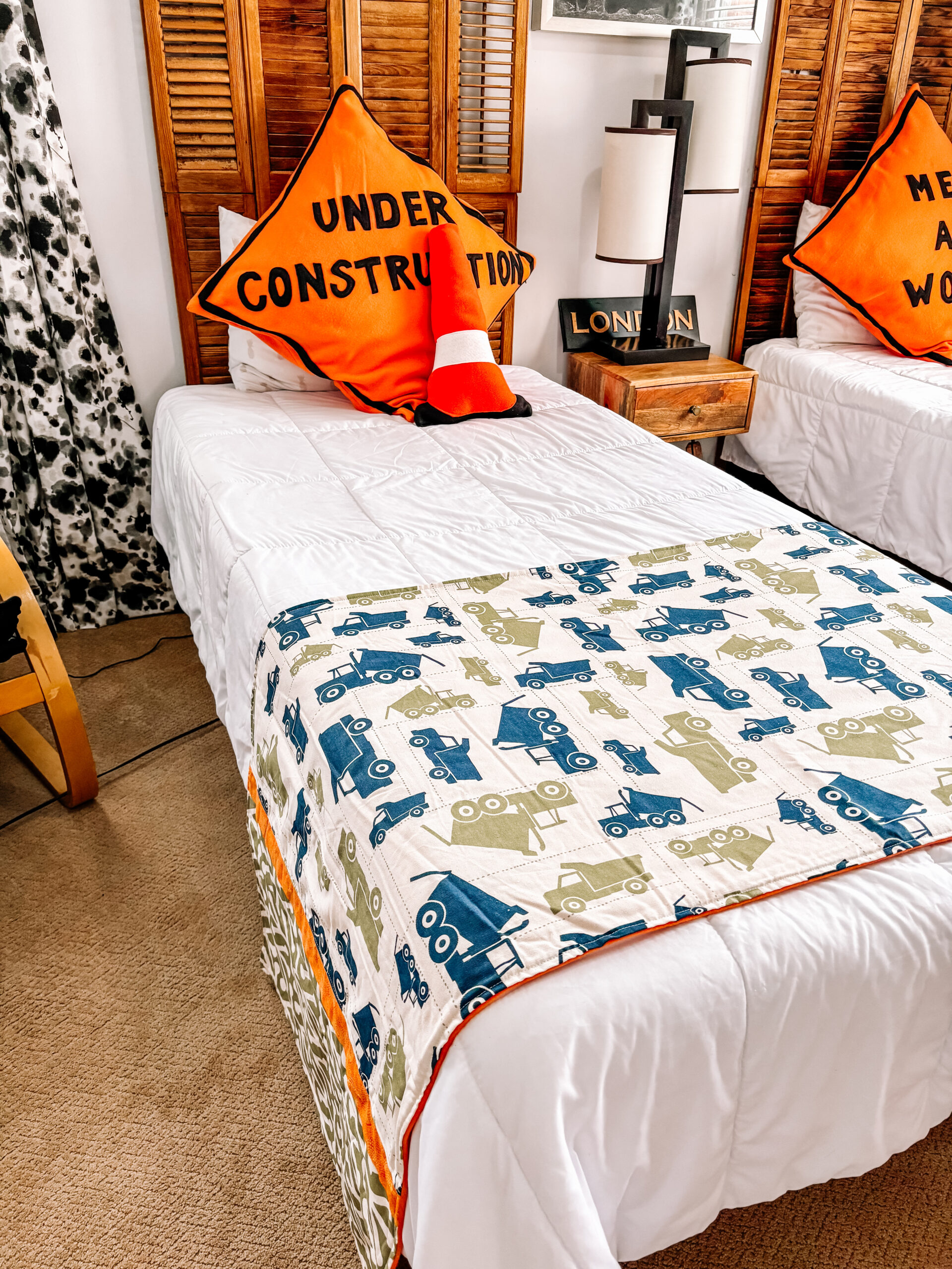Construction Bed Runner Set (Twin/Full)