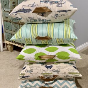 Floor Pillow Cover with Faux Leather Handle - Boy