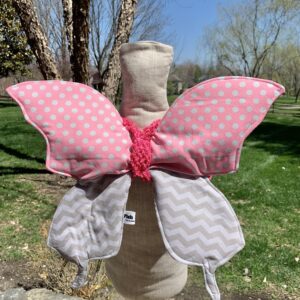 Butterfly Wings - Pink & Gray