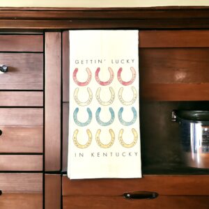 Kitchen Tea Towel - Gettin Lucky in Kentucky