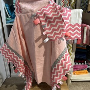 Coral Chevron Baby Gift Set